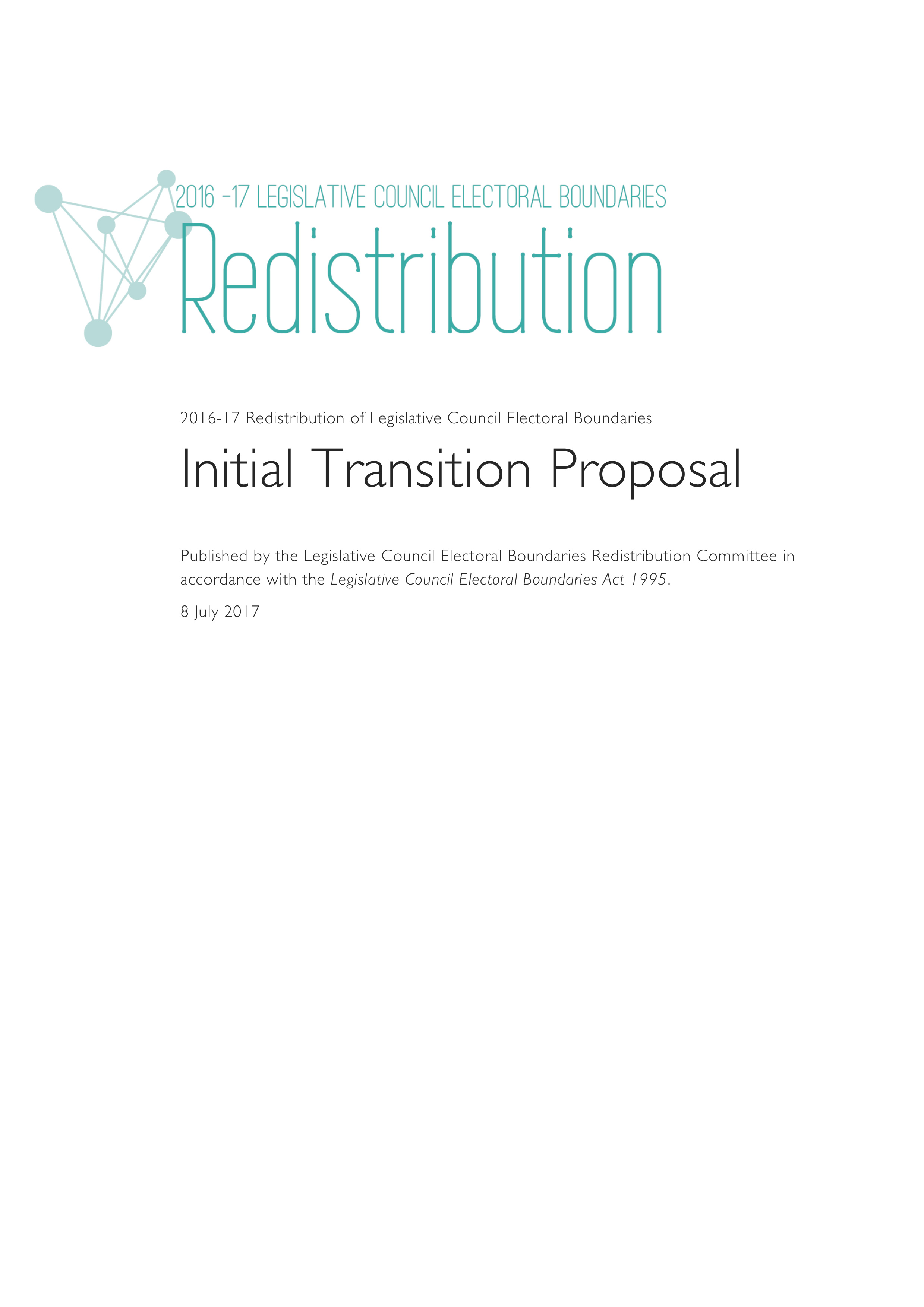 Image of Initial Transition Proposal booklet cover